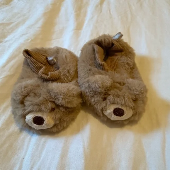 NWOT Little Me Baby Bear slippers - Picture 1 of 3